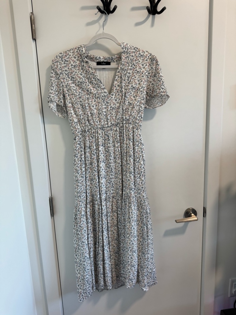 lulus Floral Midi Dress - Picture 3 of 5